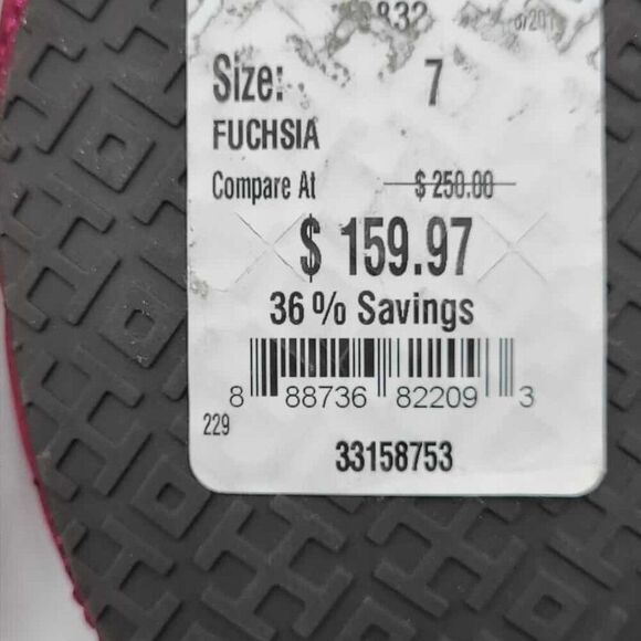 Tory Burch Metallic Fuschia Reva Flats size 7M NEW!  NWT! - Picture 4 of 14